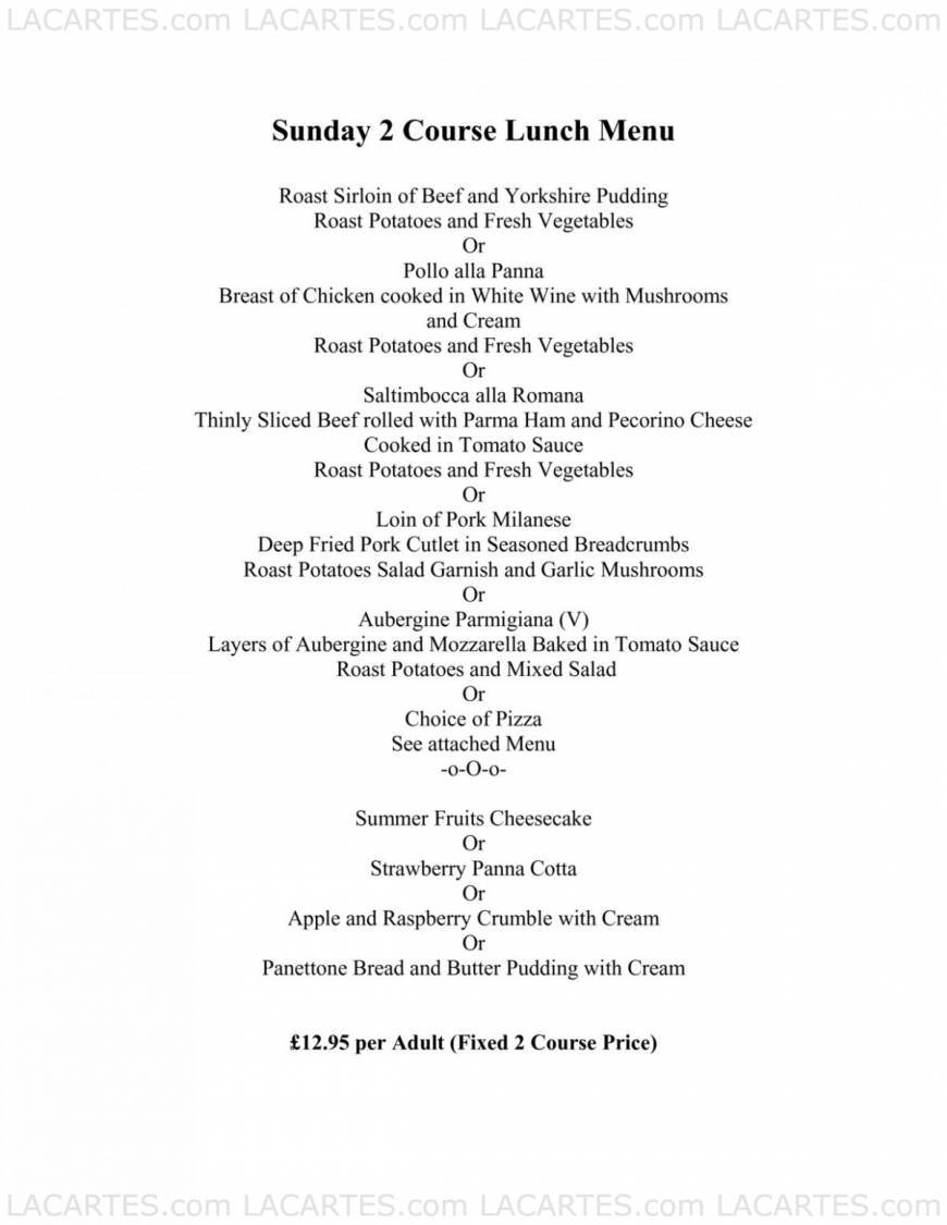  Pricelists of La Pergola Restaurant At The Wheatsheaf Cambridge Road - Photo 18 of 22