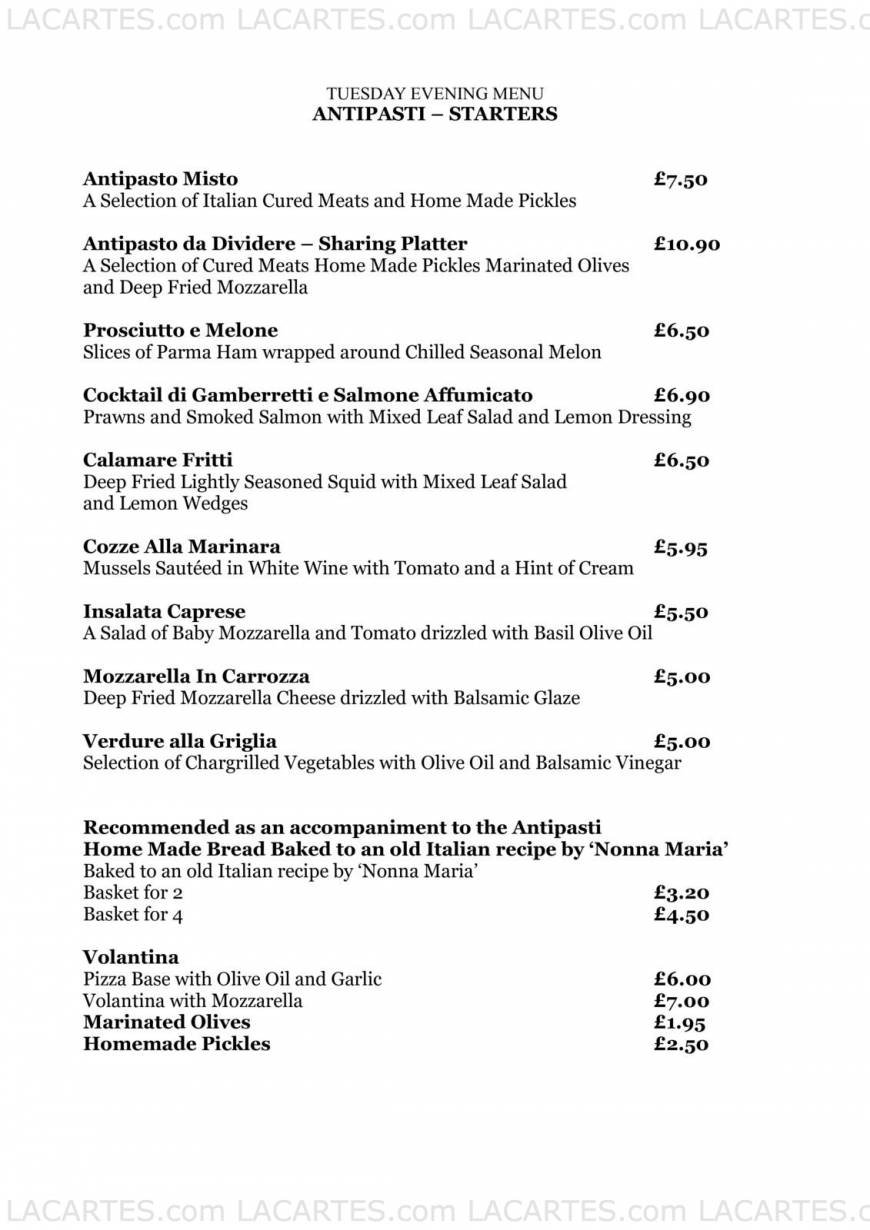  Pricelists of La Pergola Restaurant At The Wheatsheaf Cambridge Road - Photo 15 of 22