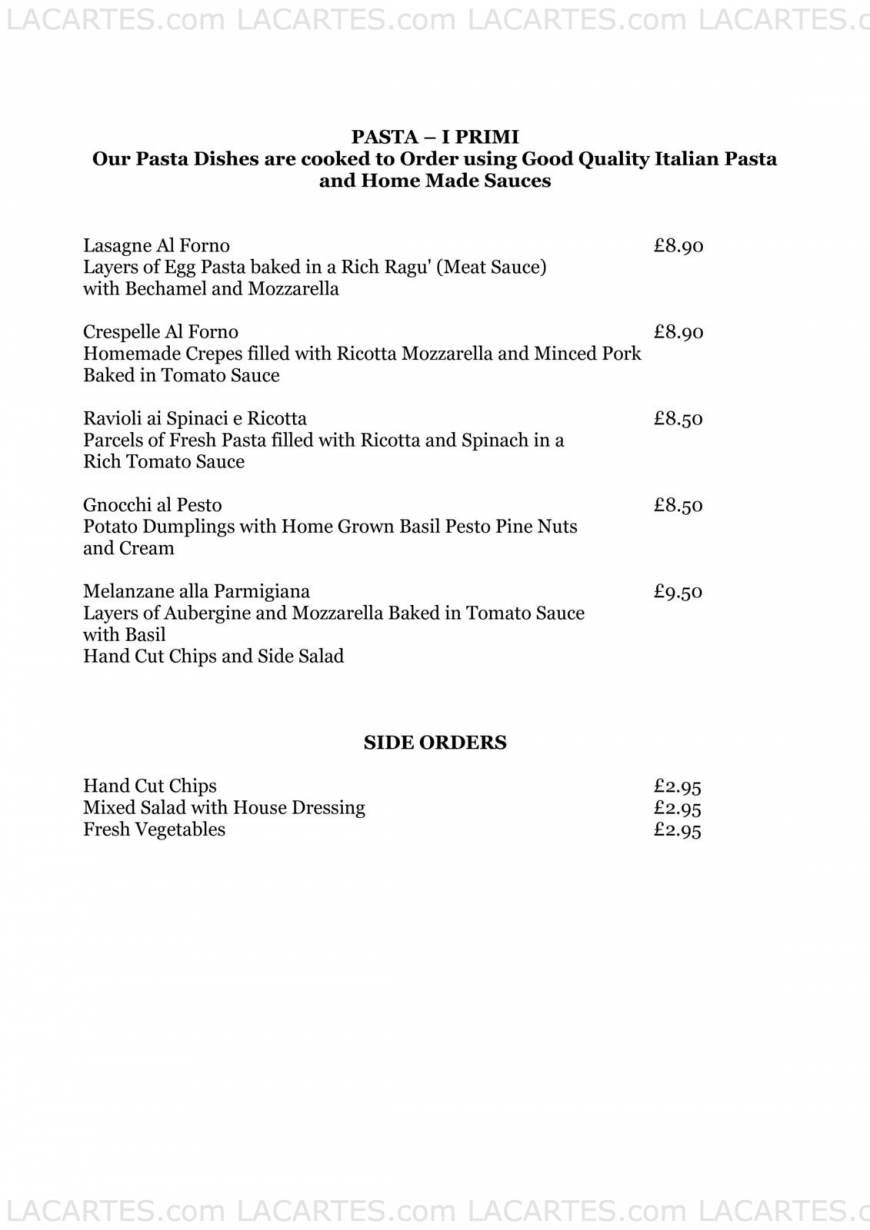  Pricelists of La Pergola Restaurant At The Wheatsheaf Cambridge Road - Photo 13 of 22