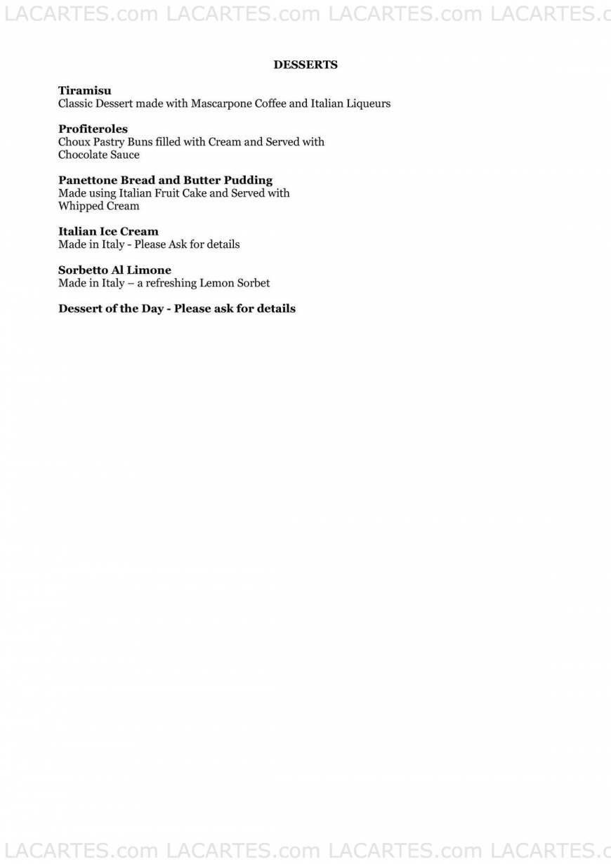  Pricelists of La Pergola Restaurant At The Wheatsheaf Cambridge Road - Photo 7 of 22