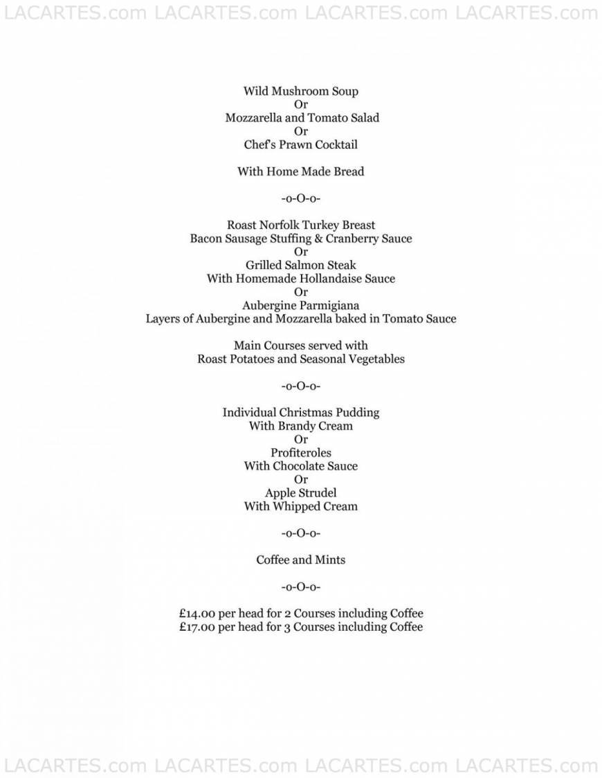  Pricelists of La Pergola Restaurant At The Wheatsheaf Cambridge Road - Photo 4 of 22