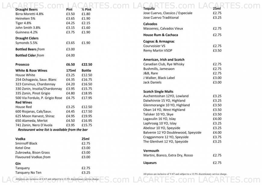  Pricelists of Riva Waterside Restaurant & Bar Town Pier, West Street - Photo 5 of 15