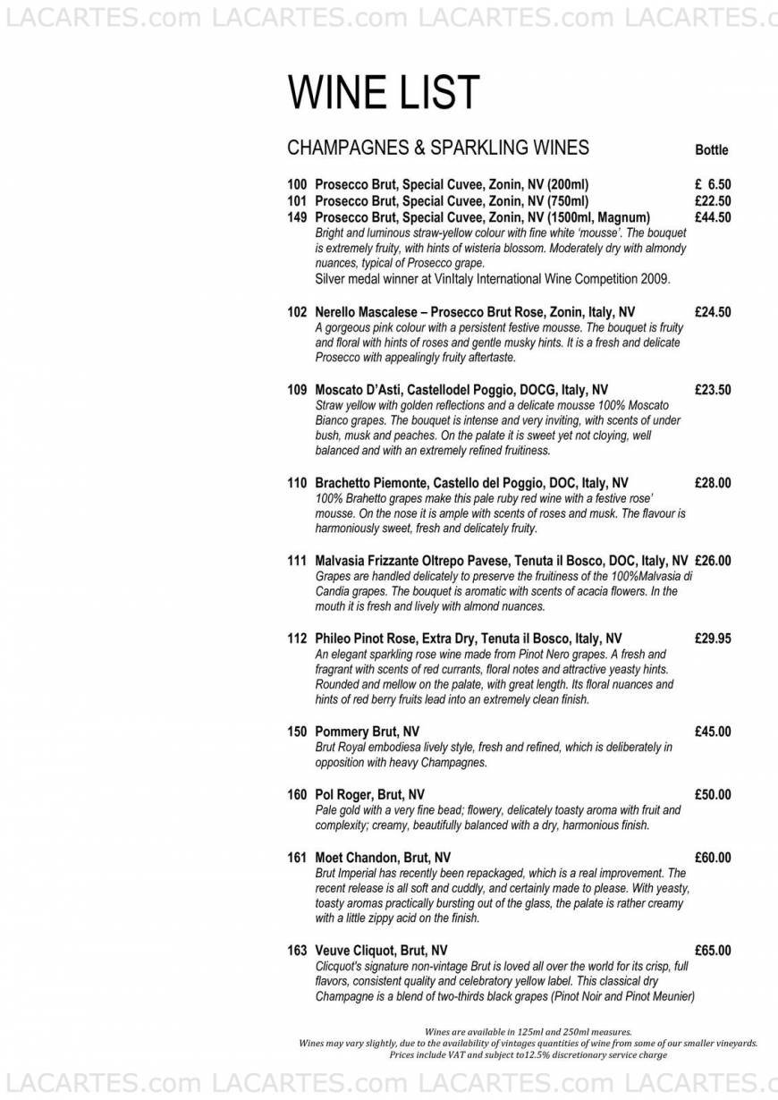  Pricelists of Riva Waterside Restaurant & Bar Town Pier, West Street - Photo 7 of 15