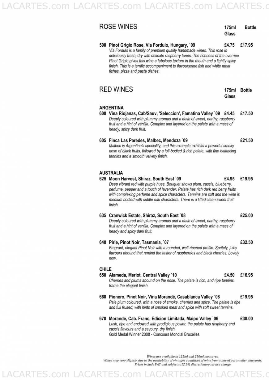  Pricelists of Riva Waterside Restaurant & Bar Town Pier, West Street - Photo 11 of 15