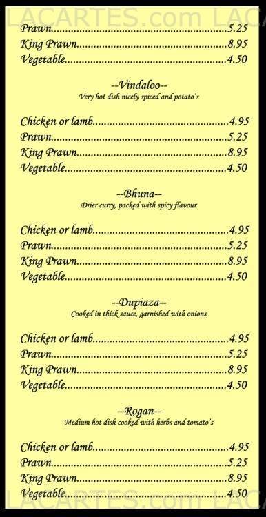  Pricelists of The Old School House Indian Restaurant The Street, Ham Street - Photo 6 of 11