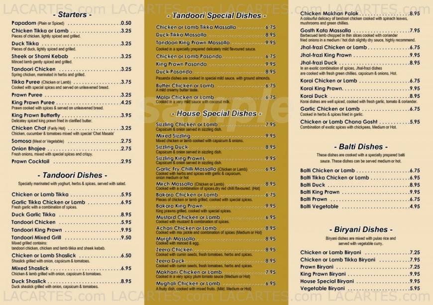  Pricelists of The Old School House Indian Restaurant The Street, Ham Street - Photo 10 of 11