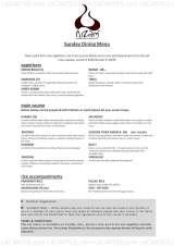 Menus & Prices, Nizam Indian Restaurant, East Grinstead