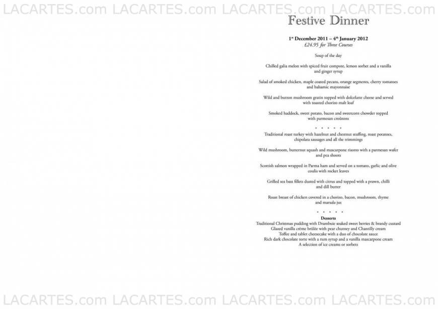  Pricelists of The River House Restaurant The Castle Business Park, Craigforth - Photo 2 of 13