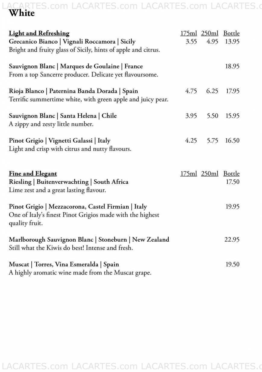  Pricelists of The River House Restaurant The Castle Business Park, Craigforth - Photo 9 of 13