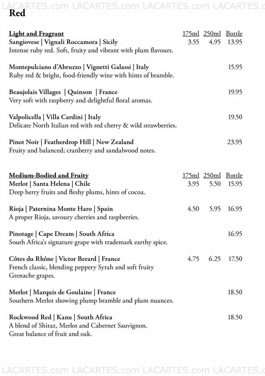  Pricelists of The River House Restaurant The Castle Business Park, Craigforth - Photo 11 of 13