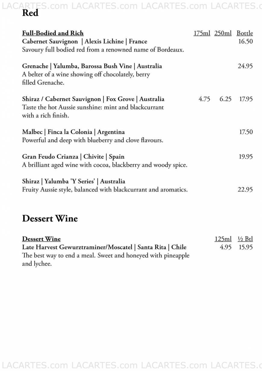  Pricelists of The River House Restaurant The Castle Business Park, Craigforth - Photo 12 of 13