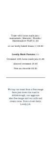 Menus & Prices, Frank's Bar, Norwich