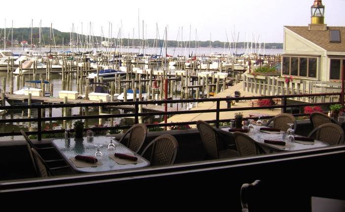 Deck dining overlooking Eldean Shipyard and Marina Profile Photos of Piper Restaurant and Banquet Venue 2225 South Shore Drive - Photo 2 of 16