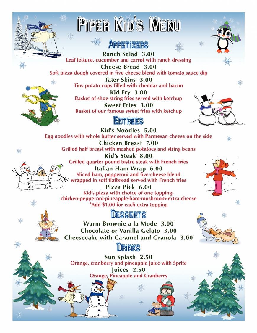  Pricelists of Piper Restaurant and Banquet Venue 2225 South Shore Drive - Photo 4 of 4