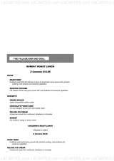 Menus & Prices, The Village Bar and Grill Hornchurch, Hornchurch