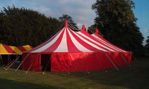 candy stripe tent marquee hire of Bigtopmania Swallowcroft, Chapmans well - Photo 35 of 57
