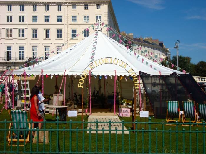 round white marquee tent high wall hire marquee hire of Bigtopmania Swallowcroft, Chapmans well - Photo 16 of 57
