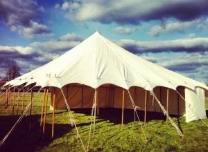 canvas marquee 9x9m up to 9x21m marquee hire of Bigtopmania Swallowcroft, Chapmans well - Photo 3 of 57