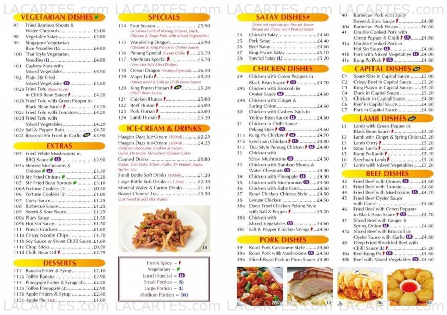  Pricelists of Ocean Dragon in Campkin Road 88 Campkin Road  - Photo 3 of 4