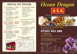 Menus & Prices, Ocean Dragon in Campkin Road, Cambridge 
