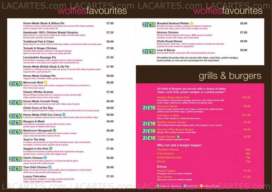  Pricelists of Wolfies Wine Bar and Restaurant 6 South Parade - Photo 4 of 7