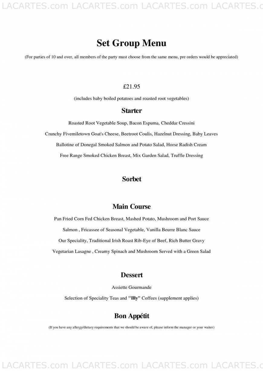  Pricelists of Killmore Quay Club Killmore Quay Club   - Photo 28 of 34