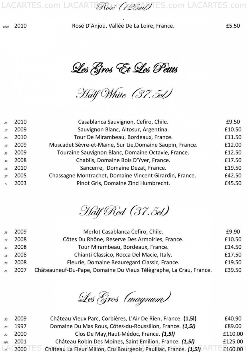  Pricelists of Killmore Quay Club Killmore Quay Club   - Photo 32 of 34
