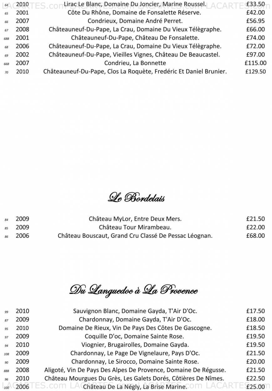  Pricelists of Killmore Quay Club Killmore Quay Club   - Photo 10 of 34