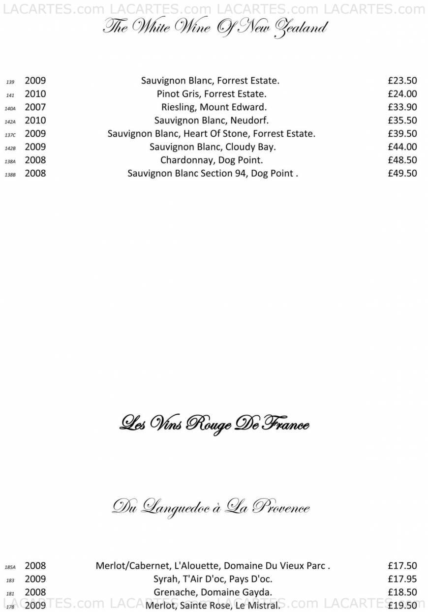  Pricelists of Killmore Quay Club Killmore Quay Club   - Photo 5 of 34