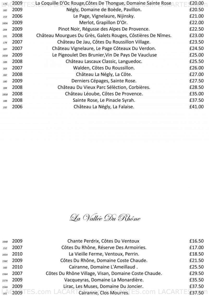  Pricelists of Killmore Quay Club Killmore Quay Club   - Photo 6 of 34