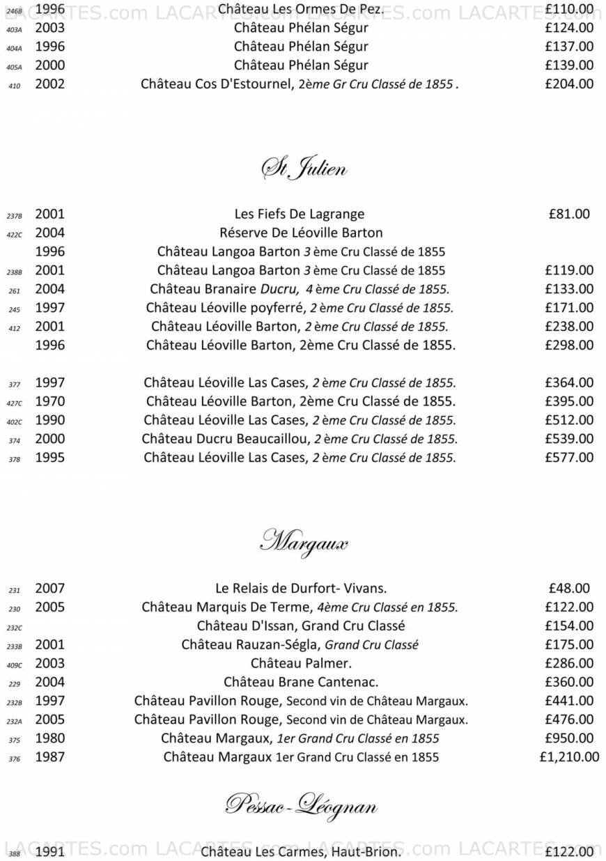  Pricelists of Killmore Quay Club Killmore Quay Club   - Photo 9 of 34