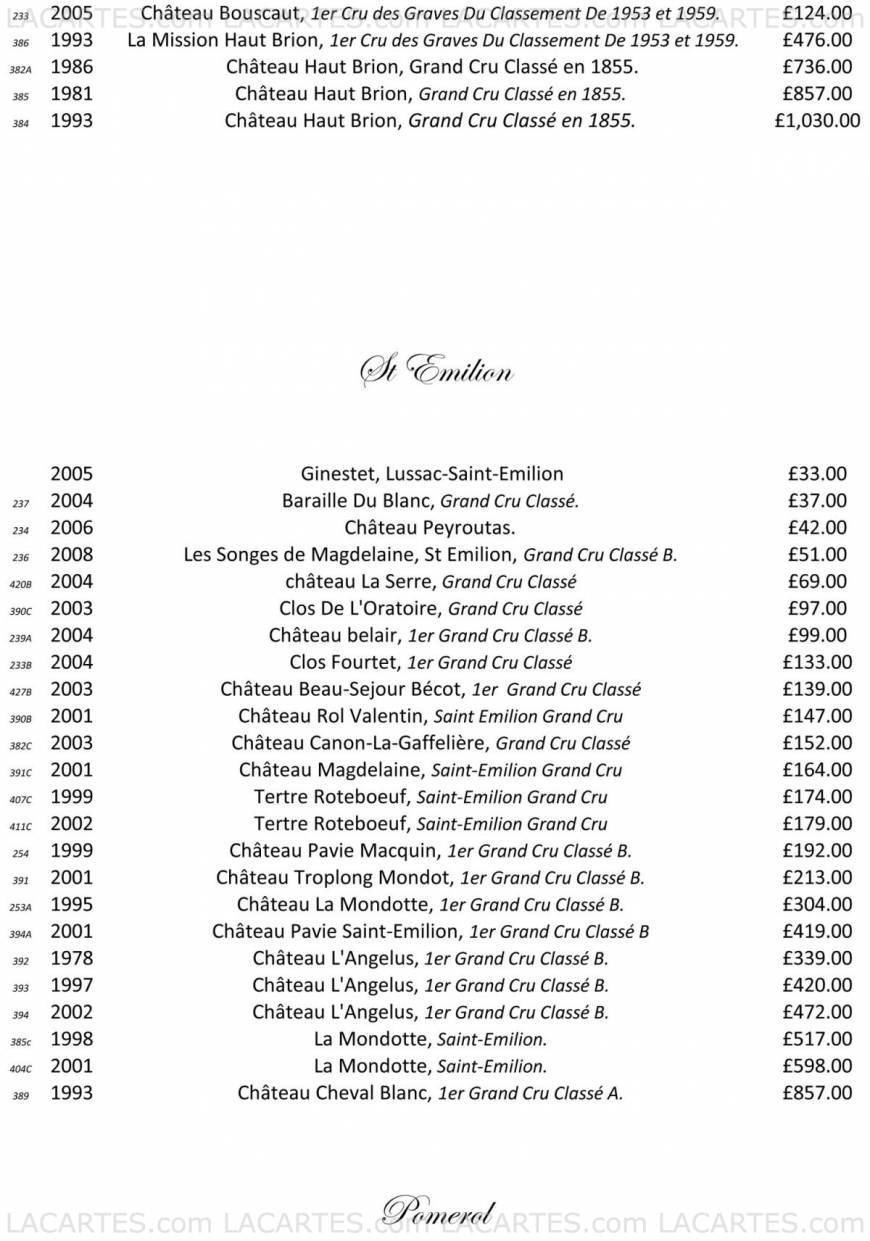  Pricelists of Killmore Quay Club Killmore Quay Club   - Photo 1 of 34