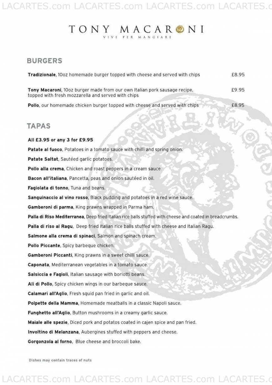 Pricelists of Tony Macaroni Motherwell 352 Brandon Street - Photo 5 of 12