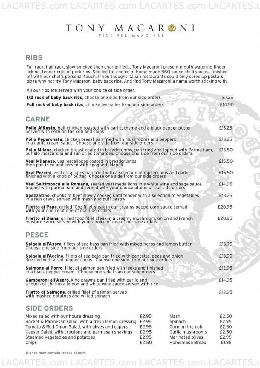  Pricelists of Tony Macaroni Motherwell 352 Brandon Street - Photo 6 of 12