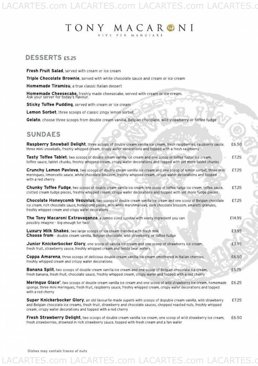  Pricelists of Tony Macaroni Motherwell 352 Brandon Street - Photo 7 of 12