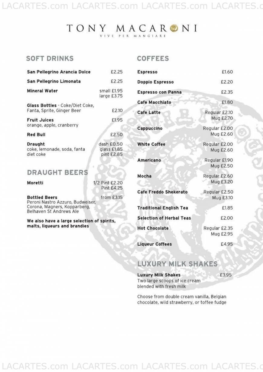  Pricelists of Tony Macaroni Motherwell 352 Brandon Street - Photo 8 of 12