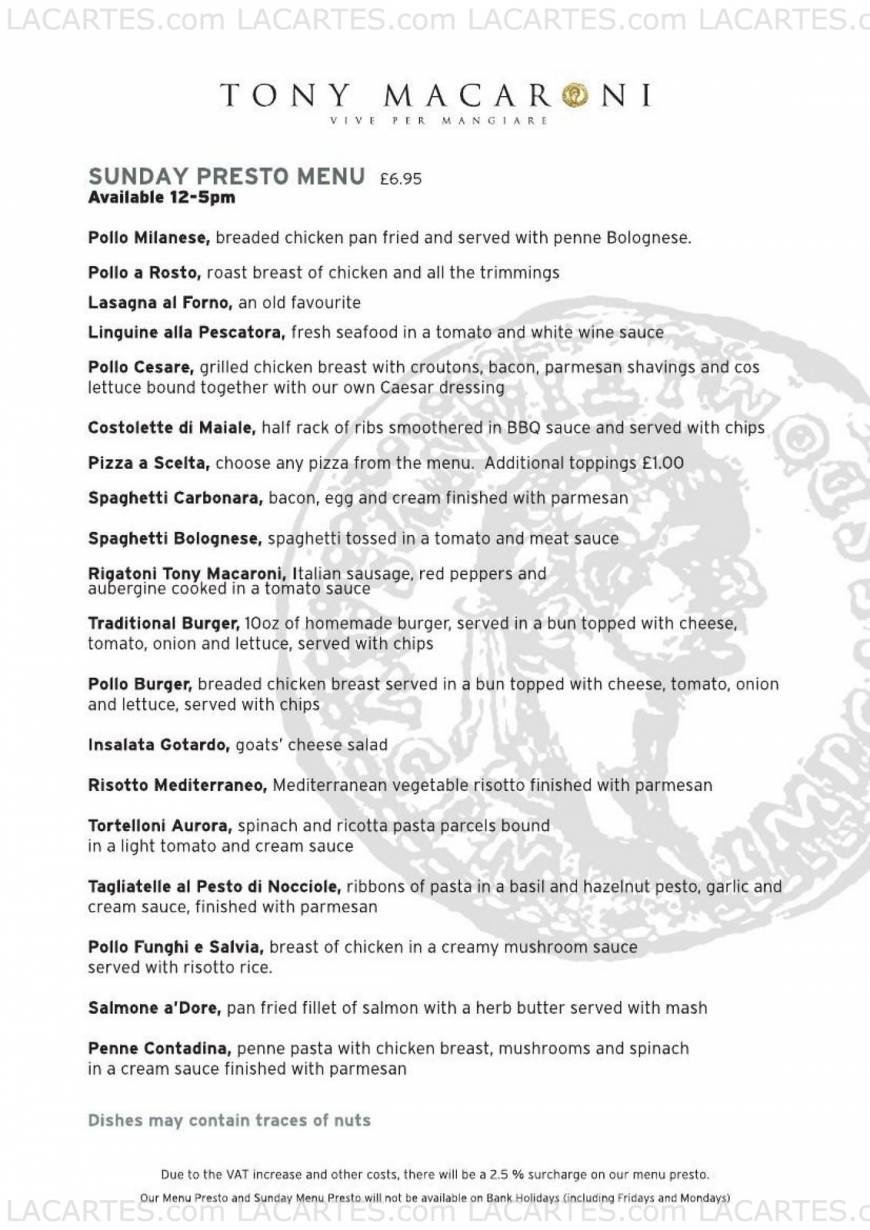  Pricelists of Tony Macaroni Motherwell 352 Brandon Street - Photo 9 of 12