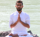 Yoga Pose Bank or revier, shivsiddh Yogpeeth Yoga Teacher Training in Rishikesh India, Rishikesh