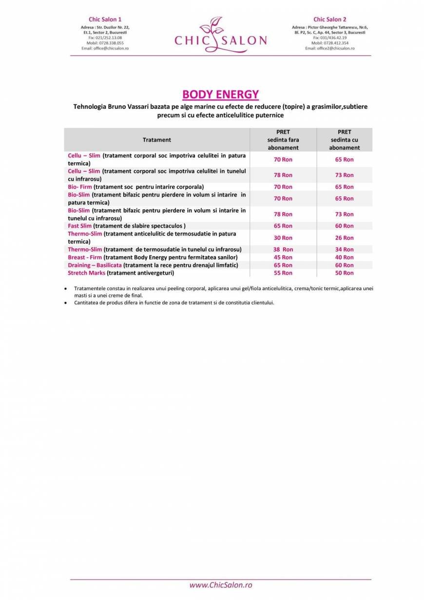  Pricelists of Chic Salon Duzilor, nr 22, sector 2 - Photo 5 of 13