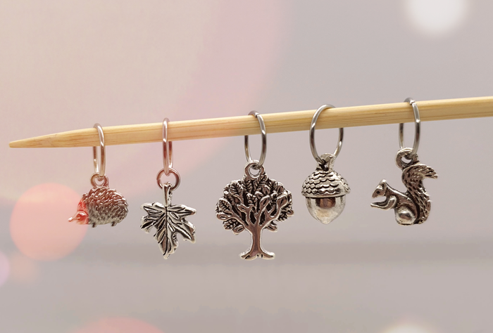 Woodland theme stitch markers set Profile Photos of Pretty Stitch Markers 49 Knightley Way - Photo 3 of 6