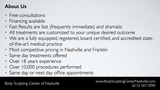 Body Sculpting Center of Nashville - About Us<br />
 Body Sculpting Center of Nashville 1909 Mallory Lane, Suite 302A 