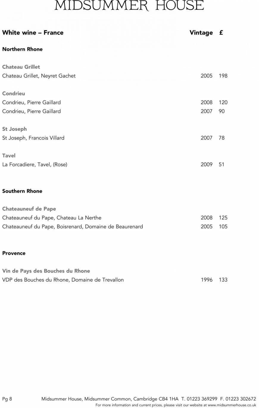  Pricelists of Midsummer House Restaurant Midsummer Common   - Photo 38 of 45