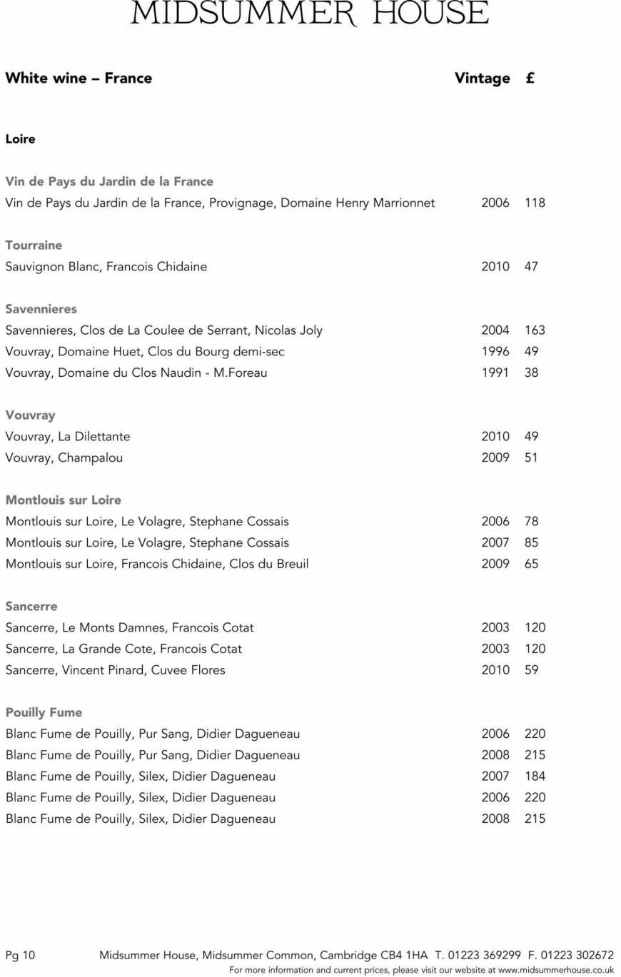  Pricelists of Midsummer House Restaurant Midsummer Common   - Photo 40 of 45