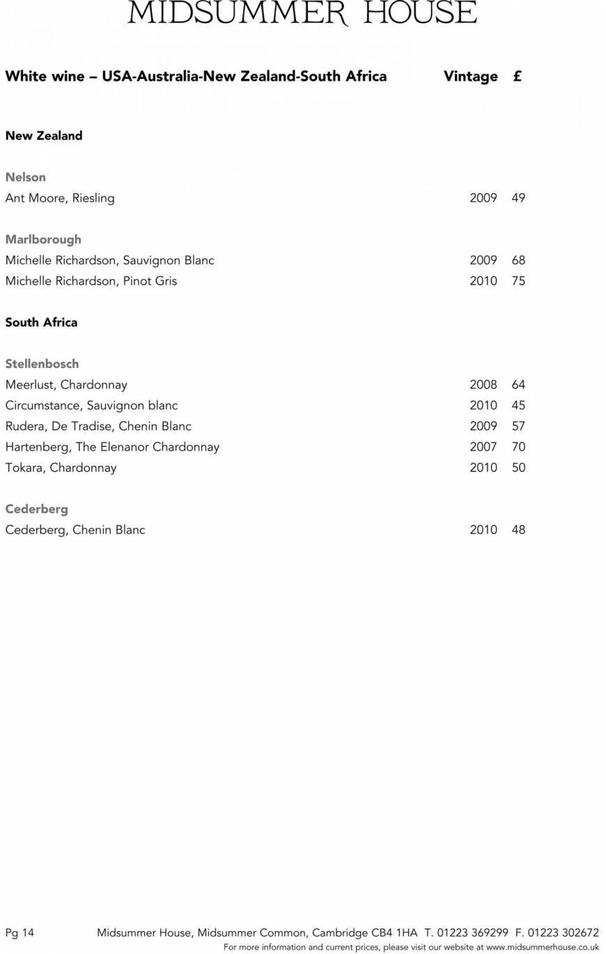  Pricelists of Midsummer House Restaurant Midsummer Common   - Photo 30 of 45