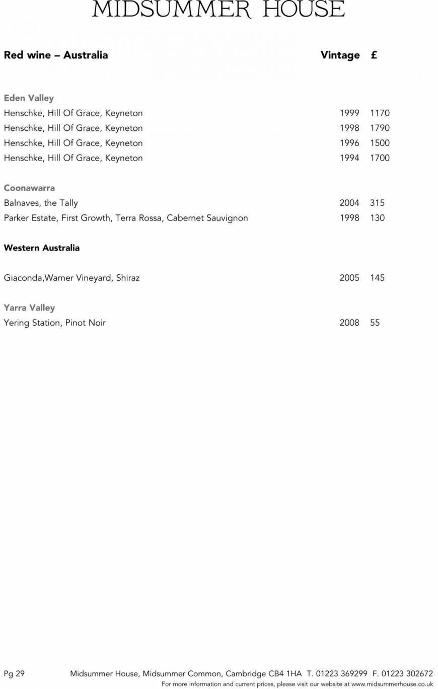  Pricelists of Midsummer House Restaurant Midsummer Common   - Photo 10 of 45