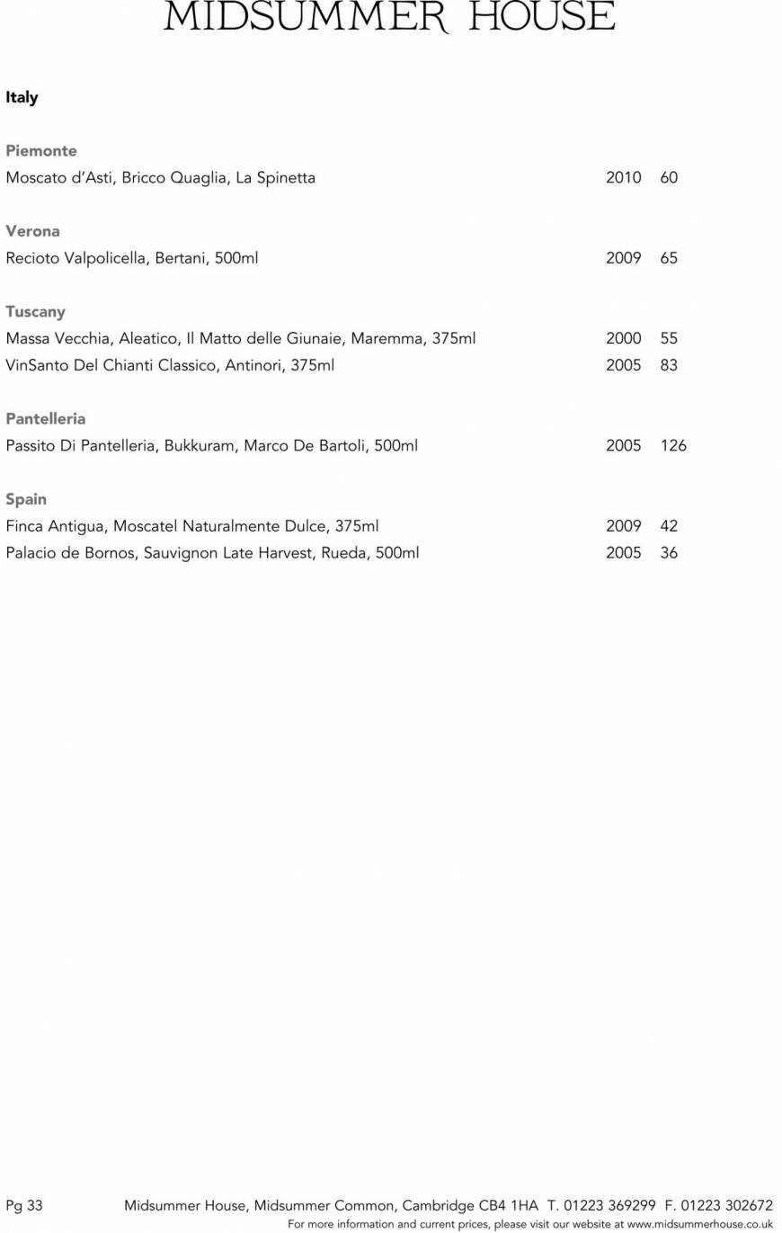  Pricelists of Midsummer House Restaurant Midsummer Common   - Photo 14 of 45