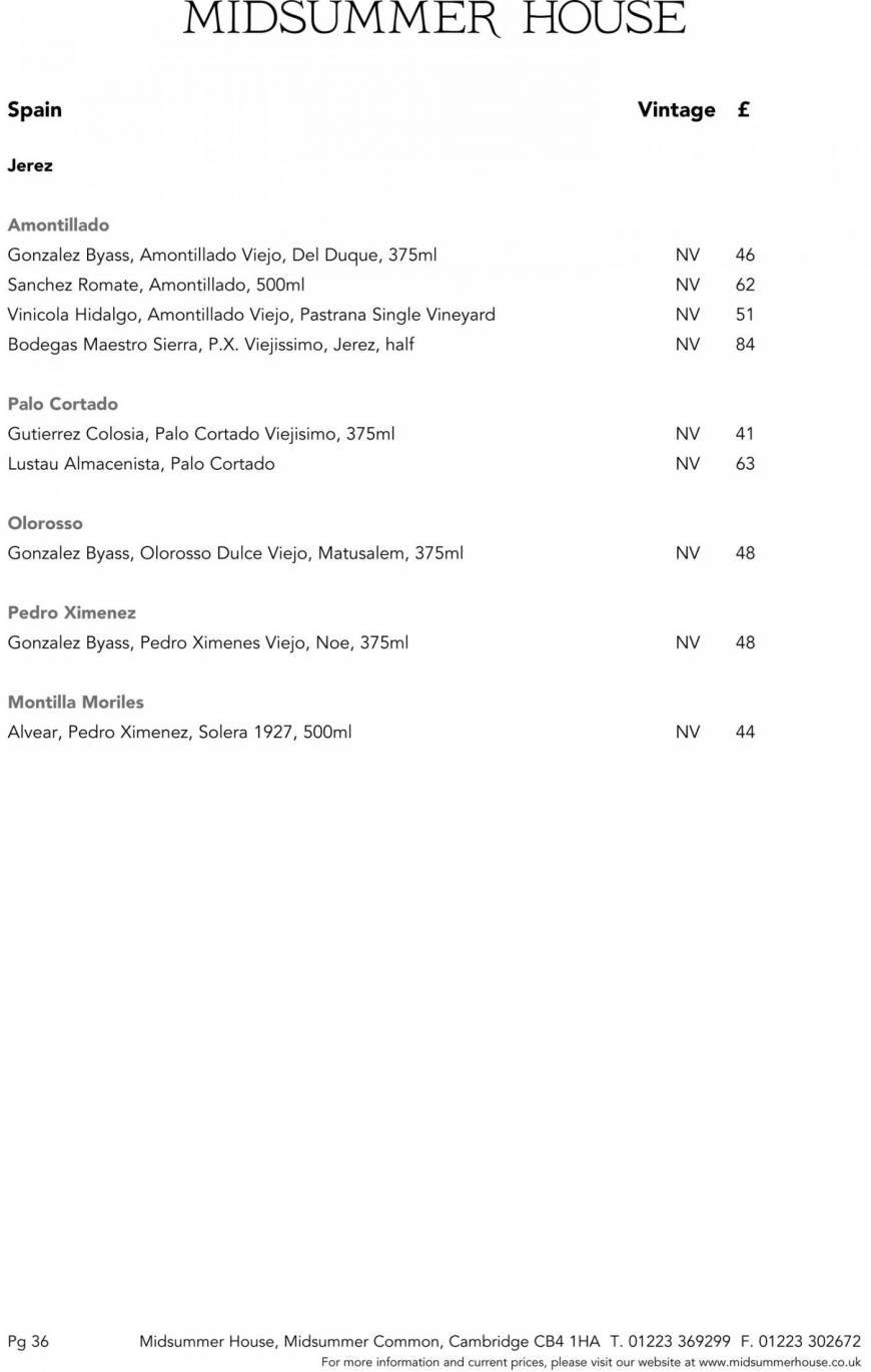  Pricelists of Midsummer House Restaurant Midsummer Common   - Photo 17 of 45