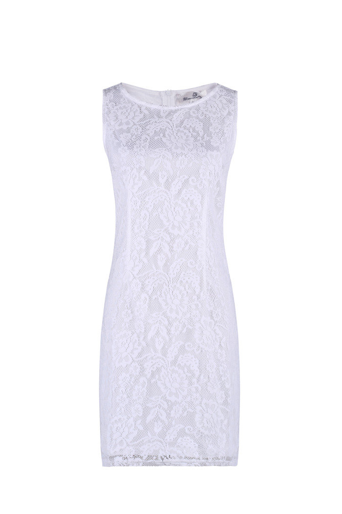 Ladies White crochet dress for wholesale Sample Products of Moguland - Women's Clothing Wholesale Supplier 39A Broughton Street - Photo 2 of 8