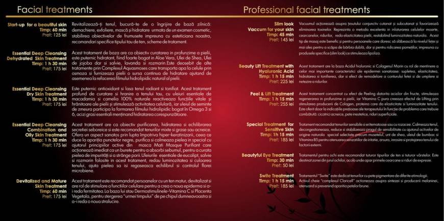  Pricelists of Velvet SPA & Wellness Strada Corvinilor nr 5 - Photo 6 of 10