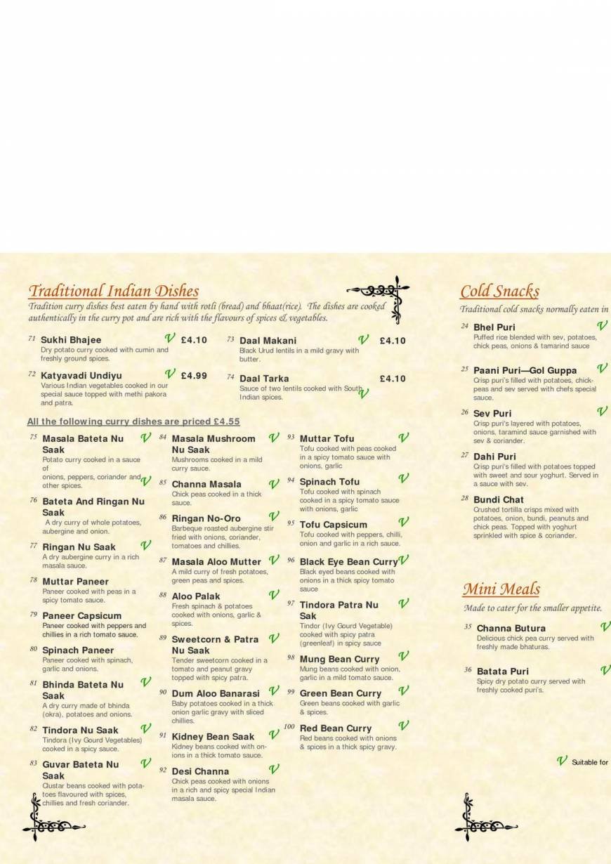  Pricelists of Vegetarian Food Studio 109 Penarth Road  - Photo 3 of 4